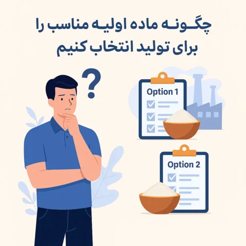 چگونه ماده اولیه مناسب را برای تولید انتخاب کنیم
