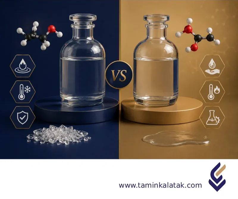 Difference between monopropylene glycol and ethylene glycol