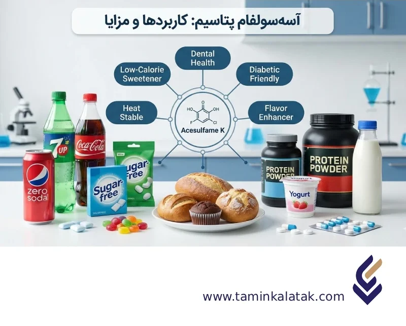 کاربردهای آسه سولفام کاربردهای آسه سولفام