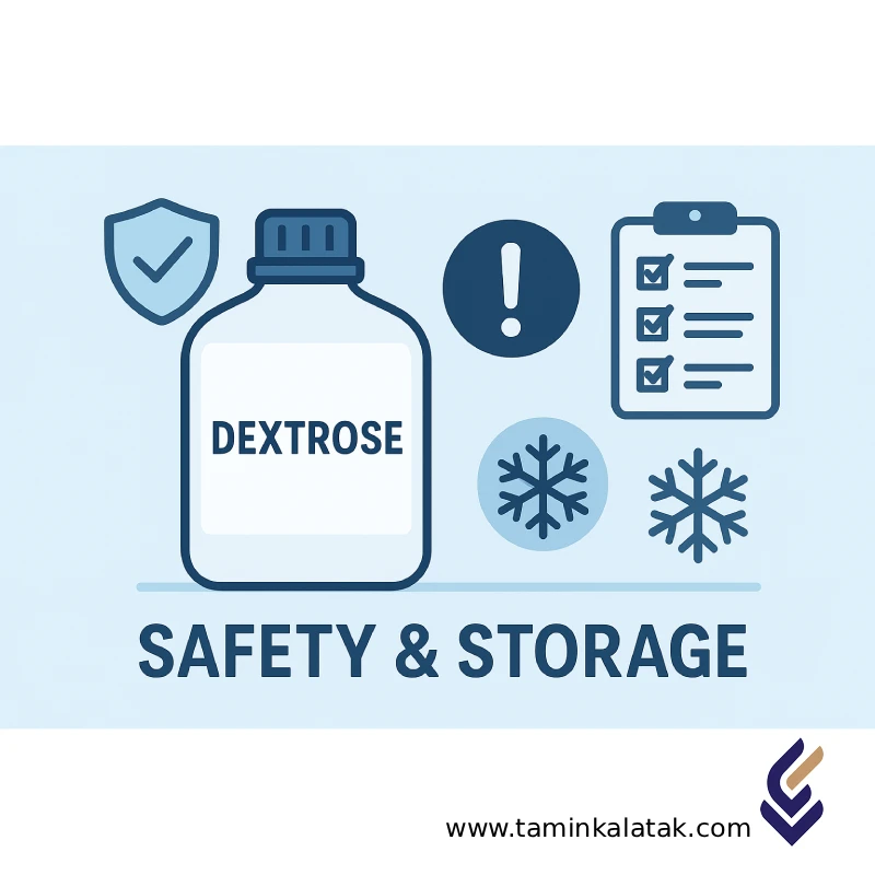 ایمنی و نگهداری دکستروز آبدار